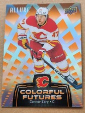 Connor Zary 2024-25 Allure #CF-17 Colorful Futures Orange Calgary Flames 