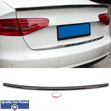 Rear Trunk Boot Lip Spoiler S4 Style Gloss Black Fits Audi A4 B8.5 2012-2015