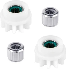 4pcs Spin Mop Replacement Parts, Bucket Clutch Bearing White, Silve 