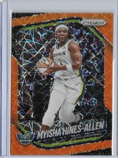 2025 Panini Prizm WNBA #96 Myisha Hines-Allen Orange Velocity Prizms