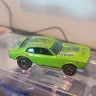 Hot Wheels Redlines Mighty Maverick Green Diecast 1:64 Ford Car Redline Wheels