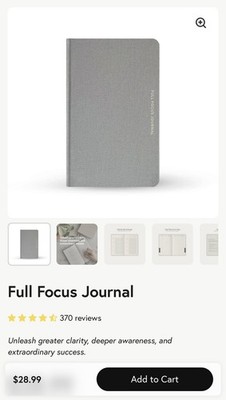 Full Focus Journal by Michael Hyatt & Co (2018, Leather) - New