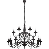 Schwarz Klassisch Leuchter Kronleuchter 18X40W/E14 75X108 [Cm]