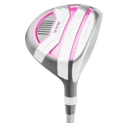 PowerBilt TPS Blackout Max Women s 3 Fairway Wood 16° RH White Pink w/ Headcover