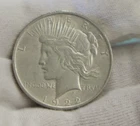1922 US Peace Silver Dollar $1 AU (Cleaned)