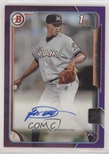 2015 Bowman Prospects Auto Purple 85/250 Jose Urena #PA-JU Auto 0v1