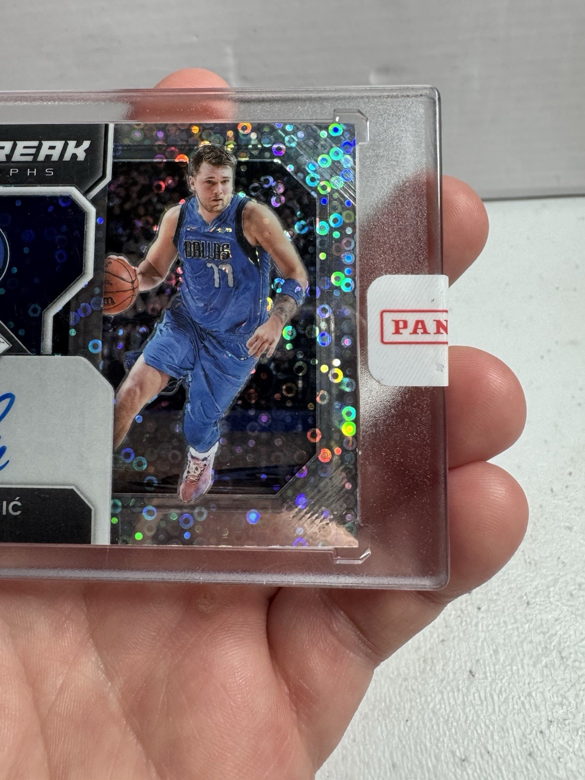2022-23 Panini Prizm Fast Break On Card Auto Luka Doncic #FB-LDM Panini Sealed view 4