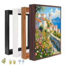 Floater Frame for 1.25 thick Canvas, Available in 25 size and 4 Color, Wood-...