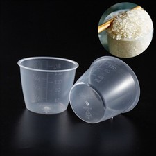 2Pcs Rice Measuring Cups Plastic Food Grade PP 160ml Kitchen Rice Cooker