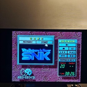 SNK Neo Geo CD Console 2 Arcade Sticks AC Adapter Japan Tested s1642M