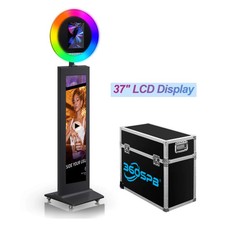 360SPB iPad Photo Booth with 37" LCD Display and RGB Ring Light for Patries
