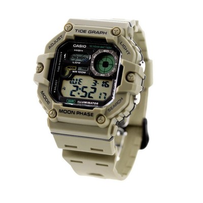 CASIO Classic WS-1700H-5AVDF Digital Beige Rugged Case Herren R80111085