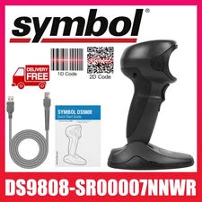 Zebra Motorola Symbol DS9808-SR00007NNWR 2D Barcode Scanner Reader W/ USB Cable