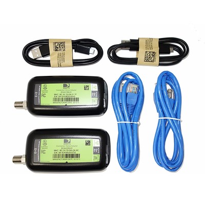 Broadband DECA Ethernet to Coax Adapter Third Generation 2 PACK DIRECTV
