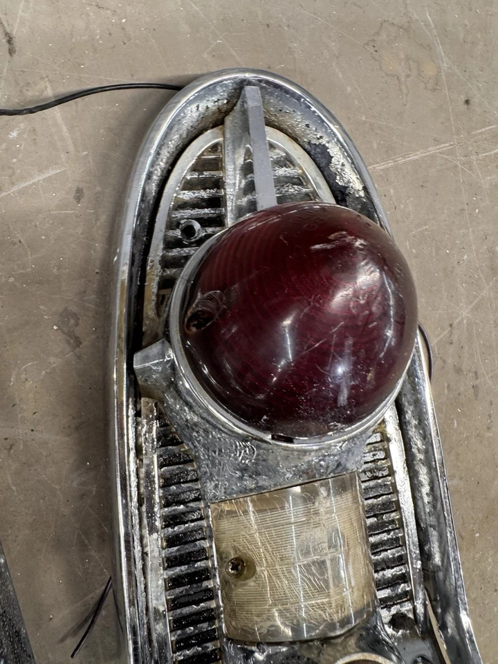 Chevy Belair 1956 luz trasera lámpara trasera luces traseras luz Nomad 150 210 puerta de combustible equipo original Foto 4 de 4