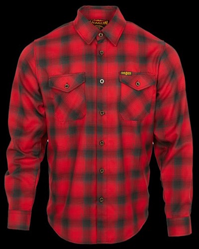 DIXXON Flannel Co Black Rifle Coffee Fireside Red Long Sleeve Size L Men’s Large