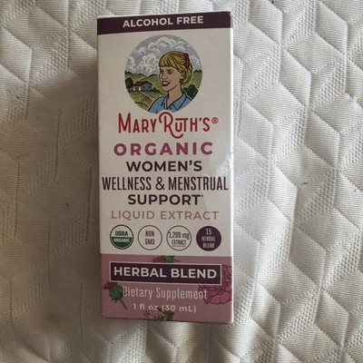 New Organic Women's Wellness & Menstrual Support Liquid Extract 1fl Oz. Exp11/25