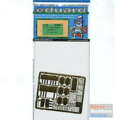 EDU36066 1:35 Eduard PE - SdKfz 7 Zugkraftwagen 8t Tool Boxes (TRP kit) #36066