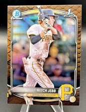Mitch Jebb 2025 Bowman #BCP-41 Chrome Prospects Reptilian Refractor Pirates