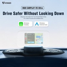 Multi-function Universal Smart Head Up Display For Cars With Wireless Carplay