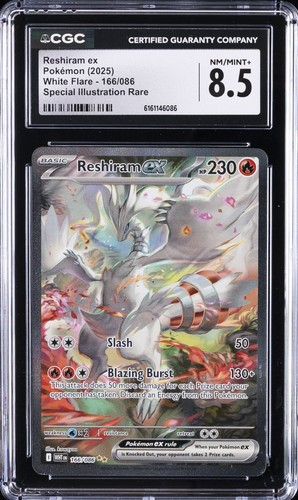 Reshiram ex graded CGC 8.5 for sale on eBay