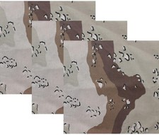 ARMYU Camouflage Military Bandana 3Pack 22x22 Cotton Camo Scarf Do Rag Face Wrap