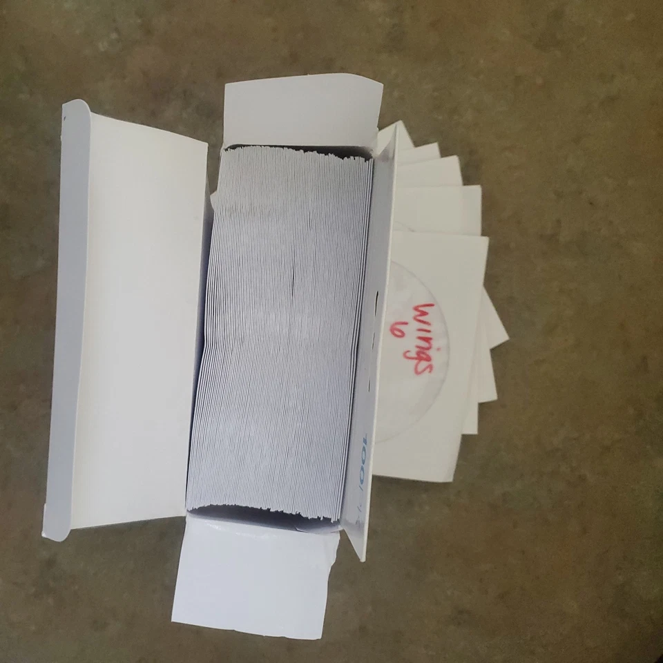 Fundas de papel blanco Memorex 6x 100PK CD/DVD con ventana y solapa, ENVÍO GRATUITO Foto 2 de 4