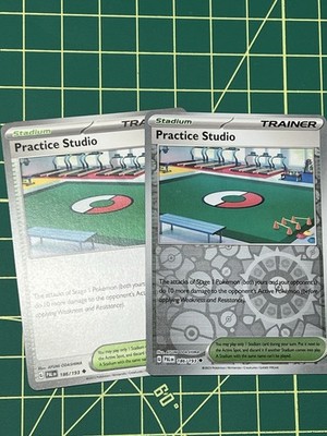 2x Practice Studio 186/193 Sv02: Paldea Evolved Reverse Holo & Regular