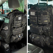Tactical Car Seat Back Organizer,Tactical Molle Seat Back Organizer with 6 Detac