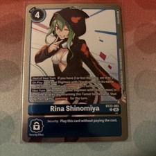 Rina Shinomiya BT22-085 R Cyber Eden NM Digimon Card Game