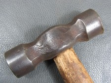 Vintage unusual double round silversmiths planishing hammer old tool