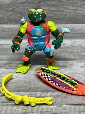 TMNT Playmates 1990 Mike The Sewer Surfer Missing Crab  Teenage Ninja Turtles