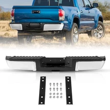 Rear Step Bumper Assembly For 2008-2016 Ford F-250 F-350 Super Duty Chrome Steel