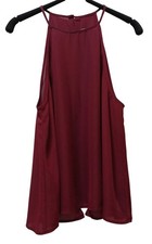 Show Me Your Mumu Selena Slit Halter Tank Womens S Sheer Flowy Boho USA