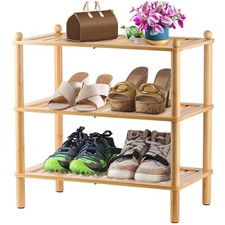 3-Tier Shoe Rack,Shoes Organizer,for Front Door Entrance, Free Standing Shelf...