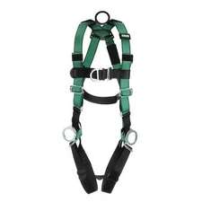 Msa Safety 10197437 V-Form Full Body Harness, Xl, 400 Lb., Quick-Connect Chest/