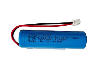 XINLANTECH 3.7V 2600mAh 18650 Rechargeable 18650 battery with JST 1Pack