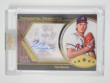TOM GLAVINE 2025 TOPPS FIVE STAR BASEBALL PENTAMEROUS PENMANSHIP  AUTO /25