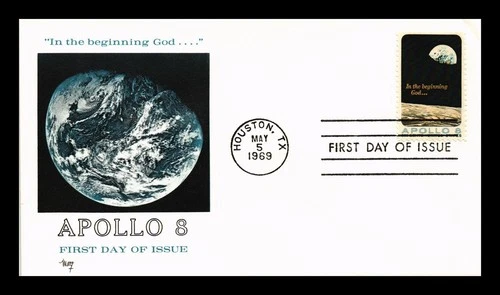 US COVER APOLLO 8 SPACE MISSION FIRST DAY ISSUE SCOTT 1371 MARQ CACHET