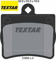 Textar 2190003 Bremsbelagsatz FüR Scheibenbremse Bremsbelagsatz