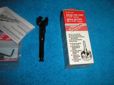 Brand New Milwaukee 48-25-1251- Heavy Duty Self-Feed Selfeed Bit  1-1/4'' (32mm)
