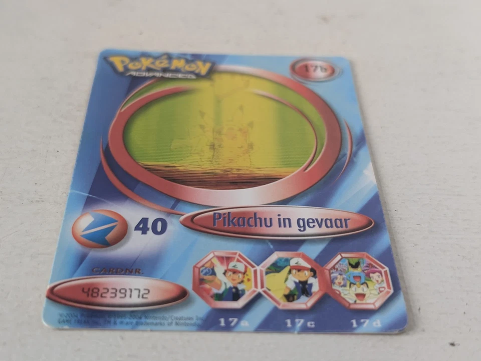 Fox Pokémon Card Pokemon Advanced 17B Pikachu 3D Dutch Exclusive Please Read - Bild 3 von 4