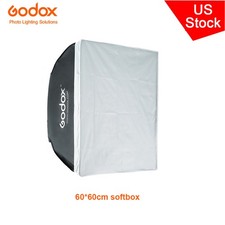 US Godox 60x60cm 24"x24" Bowens Mout Softbox for Studio Strobe Flash Speedlite
