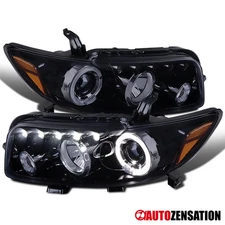 Fit 2008 2009 2010 Scion xB LED Halo Projector Headlights Headlamps Black Smoke