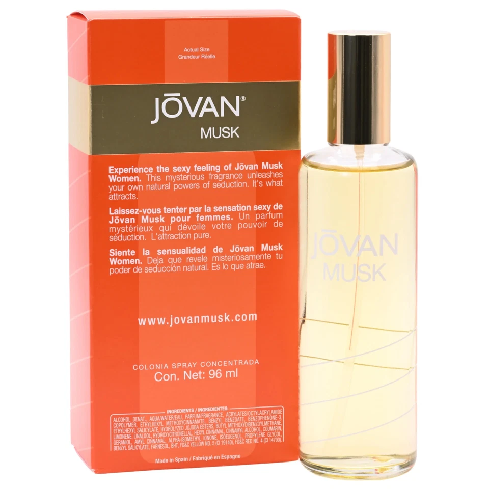 Perfume JOVAN MUSK by COTY 3,25 OZ Nuevo en Caja Foto 4 de 4