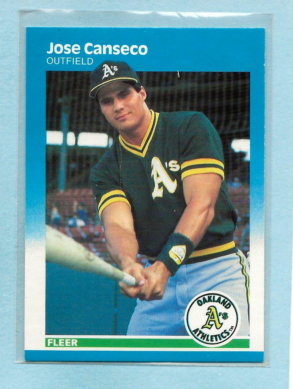 JOSE CANSECO - 1987 Fleer - #389 - Athletics - $1.00 Shipping