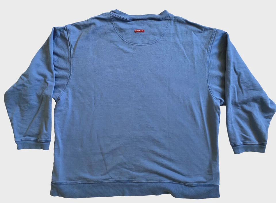 Винтажный жесткий хвост навсегда синий толстовка большого размера 100% хлопок без усадки средний - Изображение 2 из 4