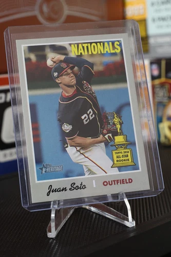 2019 Topps Heritage Juan Soto #481 Action Variation Parallel Sp(Rookie Cup) Rare