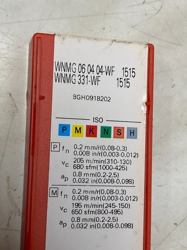 * PAQUETE DE FÁBRICA * SANDVIK WNMG 060404-WF 1515 10 unidades - Imagen 3 de 6