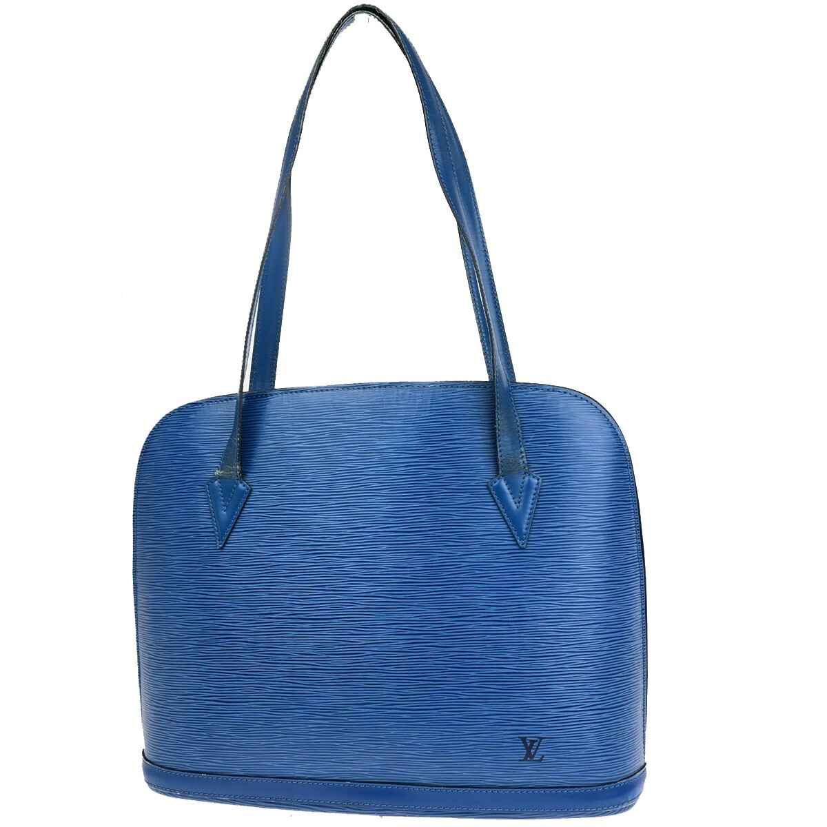 LOUIS VUITTON Lussac Shopper Tote in Blue Epi Leather M52285-image